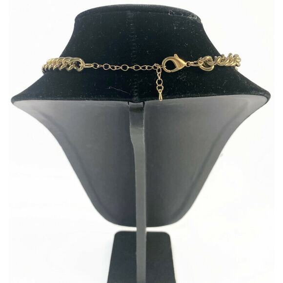 Charming Charlie Necklace Two-Toned Orange Circles Acrylic 20 Inches - Picture 6 of 9